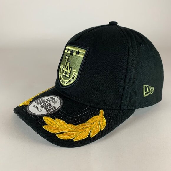Los Angeles Dodgers MLB Black New Era Armed Forces The Golfer Snapback Hat New - Picture 1 of 6